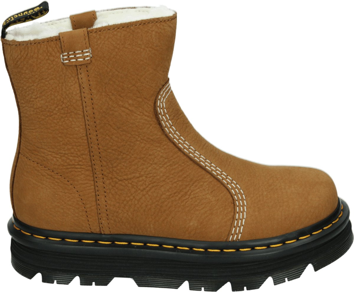 Dr. Martens Zebzag Rigger Nubuck Dames Bruine Laarzen
