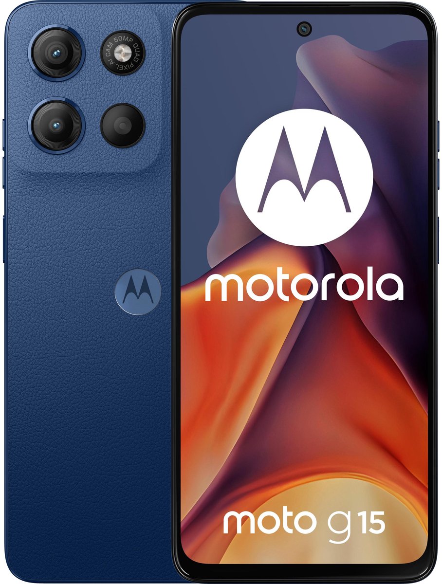 Motorola Moto G15 - Smartphone - 8GB RAM - 256GB - Blauw
