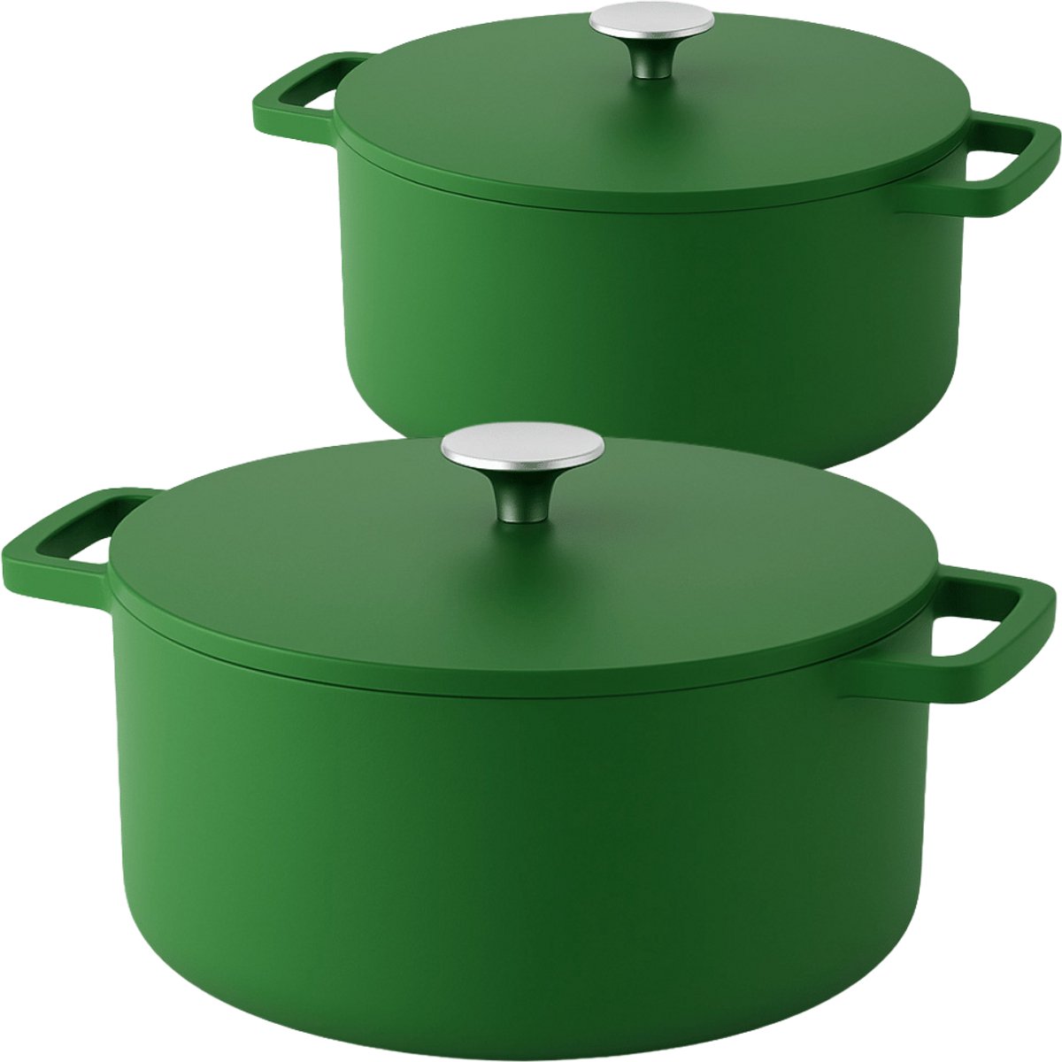 Go Green Gietijzeren Braadpannenset 2-delig