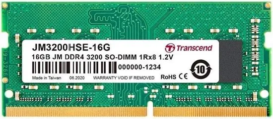 16GB JM DDR4 3200Mhz SO-DIMM 1Rx8 2Gx8