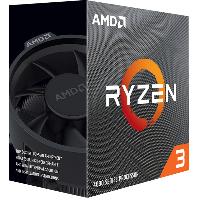 AMD Ryzen 3 4100, 3,8 GHz (4,0 GHz Turbo Boost) Unlocked, Wraith Stealth, Boxed