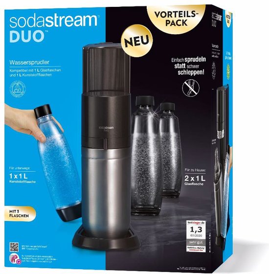 SodaStream Soda Duo Promopack titan 3 Flas. bk