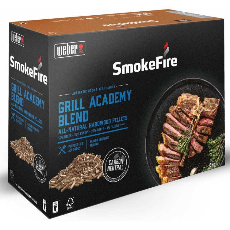 Weber SmokeFire Natuurlijke hardhout pellets - Grill Academy Blend 8 kg