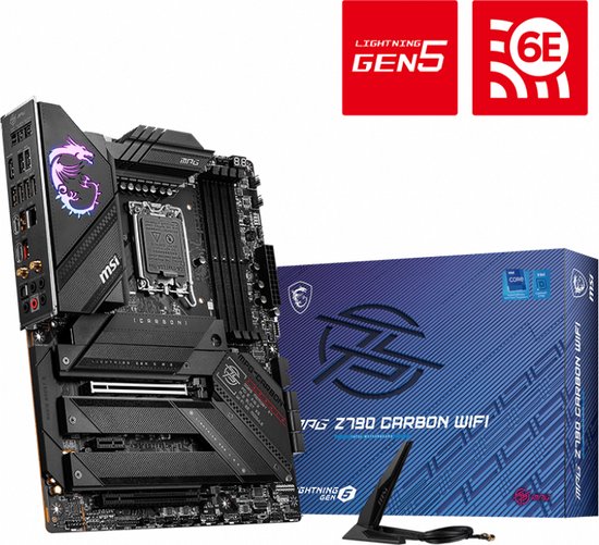MSI MPG Z790 CARBON WIFI RAID, 2.5 Gb-LAN, WiFi 6E, BT, Sound, ATX
