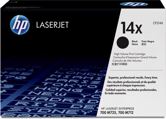 HP 14X zwarte LaserJet tonercartridge (CF214X) Zwart