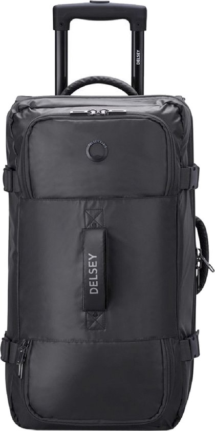 Delsey Handbagage zachte koffer / Trolley / Reiskoffer - Raspail - 30.5 cm - Zwart