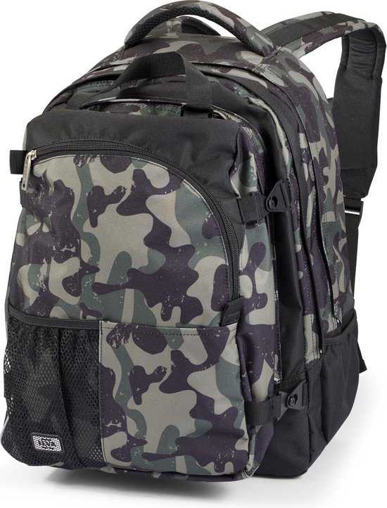 JEVA Supreme Green Camou - Rugzak met Sporttas