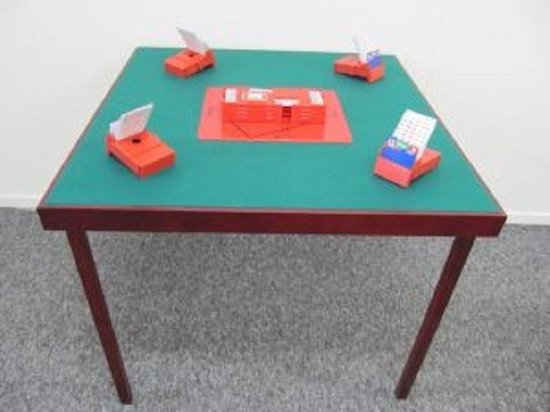 Bridgetafel 90x90 cm 73 cm hoog