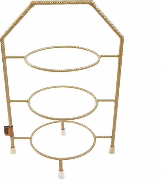 R&G - Etagère - 3 borden - goud