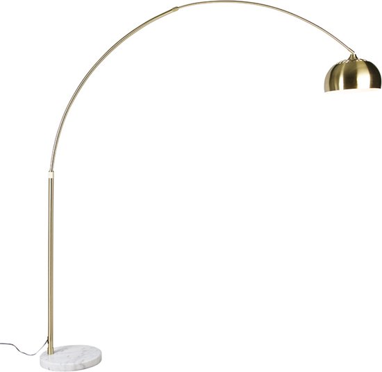 QAZQA xxl - Moderne Vloerlamp | Staande Lamp - 1 lichts - H 2690 mm - Goud/messing - Woonkamer | Slaapkamer
