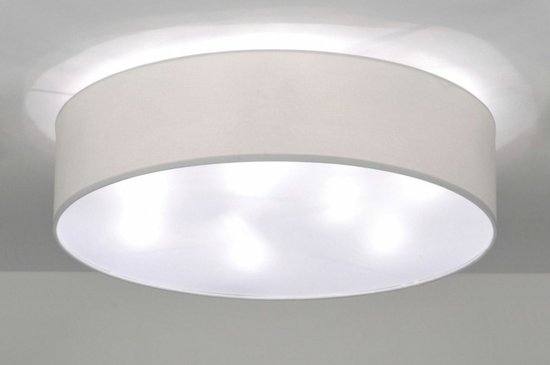 Lumidora Plafondlamp 71391 - 9 Lichts - E27 - Wit - Stof - ⌀ 70 cm