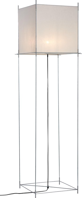 Hollands Licht Lotek XL Vloerlamp, Frame Metaal, Doek Wit