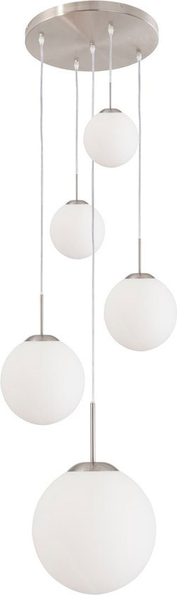 Steinhauer Bollique - Plafondlamp - 5 lichts - Staal - Videlamp