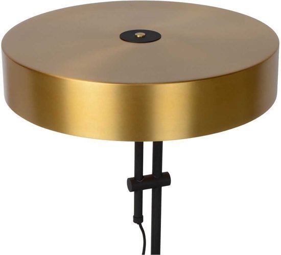 Lucide GIADA Vloerlamp - Ø 45 cm - 2xE27 - Mat Goud / Messing