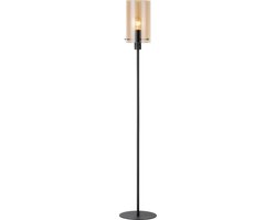 EGLO Polverara Vloerlamp - 1 lichts - Ø18 cm - E27 - Zwart