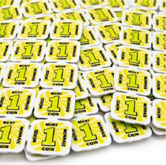 Breekmunten / breekmatjes - 10.000 munten - Geel