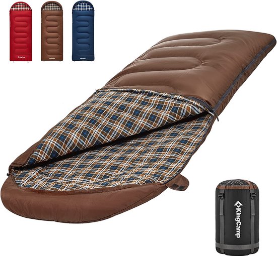 sleeping bag / Premium Sleeping Bag Adults & Kids - Warm 3-4 Seasons, Waterproof Lightweight Sleeping Bag for Men, Women, Camping, Festivals &