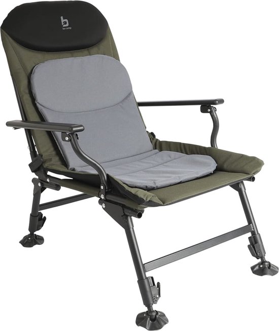 Bo-Camp Visstoel - Carp - Grijs en groen