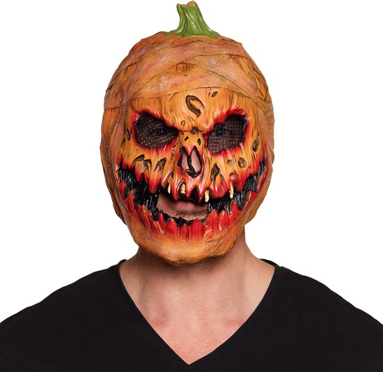 Boland - Latex hoofdmasker Pompoen - Volwassenen - Pompoen - Halloween en Horror