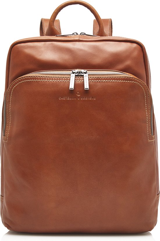Castelijn & Beerens - Firenze Laptoprugzak 15,6 + tablet RFID | lichtbruin -