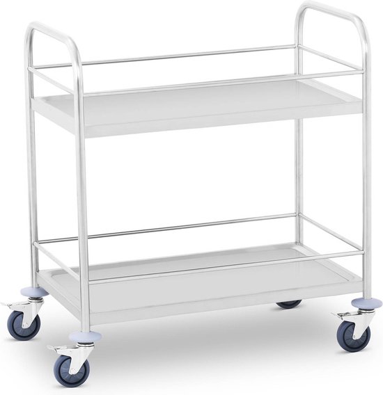 Royal Catering Serveerwagen - 2 bladen - voor dranken - 100 kg