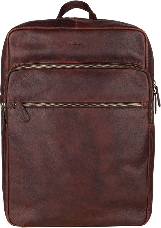 Burkely Antique Avery Unisex Rugzak Rits 15.6'' - Bruin