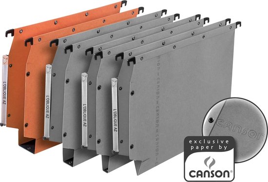 Hangmap Elba AVZ Mark5 A4 U-bodem 50mm oranje - 25 stuks