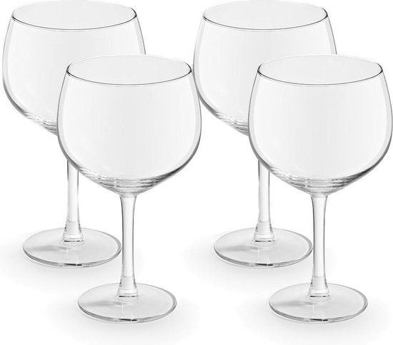 16x Cocktailglazen transparant 650 ml Gin Tonic serie - 65 cl - Cocktail glazen - Cocktails drinken - Cocktailglazen van glas