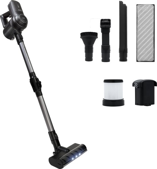 JAP Cyclone C3 4in1 Steelstofzuiger met dweilfunctie - Verwisselbare accu - Draadloos - Zonder zak