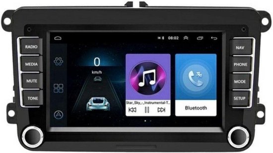 Volkswagen Golf 6 Android Autoradio Navigatie 2009 - 2013 - Bluetooth Apps Maps Muziek - Android Auto / Apple carplay