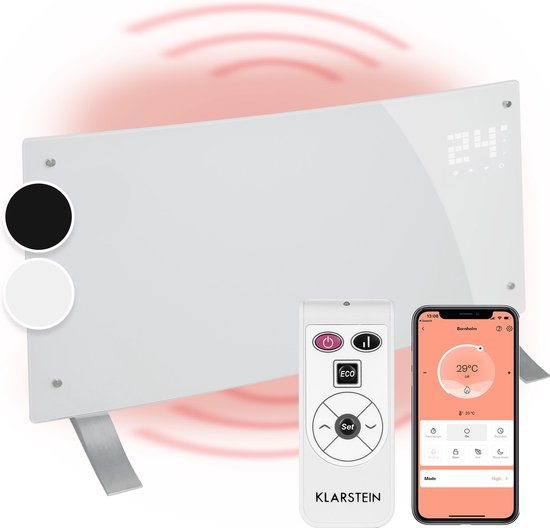 Bornholm Curved Smart convectieverwarming 2000 W app-bediening timer
