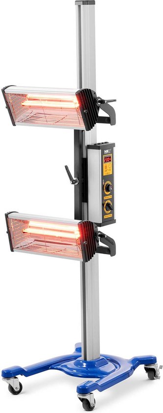 MSW Infrarood verfdroger - 2 x 1.000 - W verwarming - Hoogte: tot 160 cm