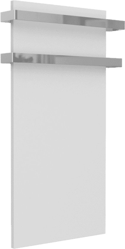 Metalen infrarood badkamer verwarmingspaneel / handdoekverwarming | inclusief RF thermostaat | infrarood | 800 Watt | 60x120 CM | Wit | Alkari