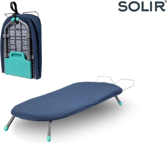 Solir® Opvouwbare Strijkplank – Tafelstrijkplank – Compacte - Lichtgewicht en Draagbaar – Ideaal voor Reizen en Kleine Ruimtes