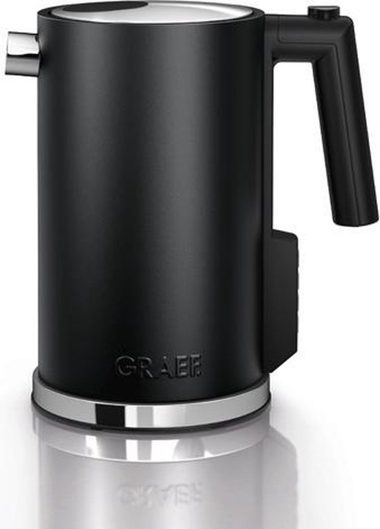 Graef WK 902 1.2l 2015W Zwart, Roestvrijstaal waterkoker