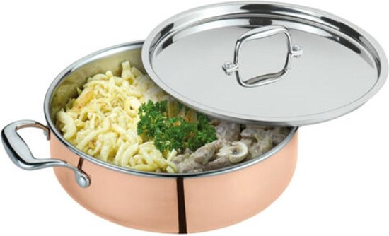 Spring Culinox Kookpan Laag met Deksel, 20cm