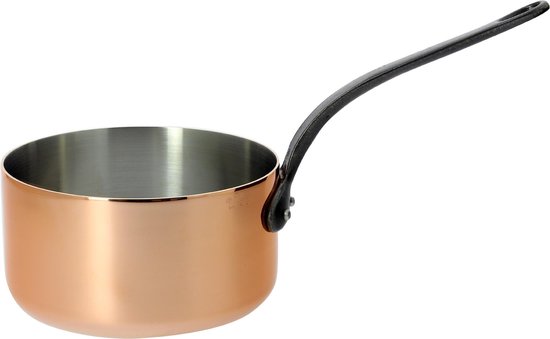 De Buyer Inocuivre Steelpan, Gietijzeren Handvat - Ø 18cm - 90% Koper - 10% Rvs