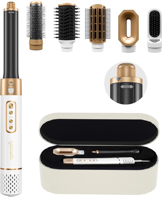 Easystyler Pro - Airstyler krultang 6-in-1 Multistyler Föhn - Haarstyler - Met Coldshot - Hairwrap Föhnborstel - Haardroger - Krulborstel en Stijlborstel