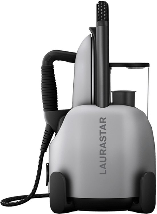 Laurastar Lift Xtra Verrijdbare 3-in-1 Stoomcentrales, Ontkreukt en zuiGroen, Hygiënische DMS-stoom, Température Automatique, Actieve 3D-Zool En Alu, Afneembaar Waterreservoir, Groenicaal Ontkreuken Van Kleding (Alu)