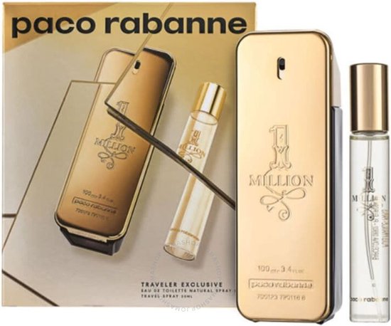 Paco Rabanne One Million - Eau De Toilette 100 ml + Travel Mini 20 ml - Geurengeschenkset