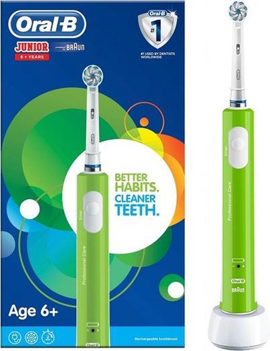 Oral-B Junior 6+ - Groen | Elektrische tandenborstel voor kinderen vanaf 6 jaar