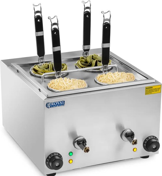 Royal Catering Pastakoker met 4 zeefmanden