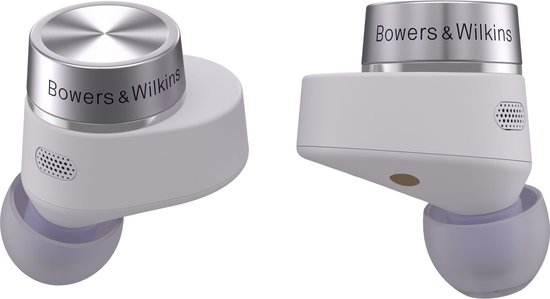 Bowers & Wilkins PI5 S2 In-Ear True Wireless hoofdtelefoon met Noise Cancelling, Meeslepend geluid en Draadloos opladen- Spring Lilac