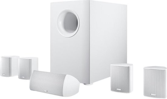Canton Movie 135 - 5.1 Surround Systeem – Subwoofer met Satelliet Luidsprekers – Wit