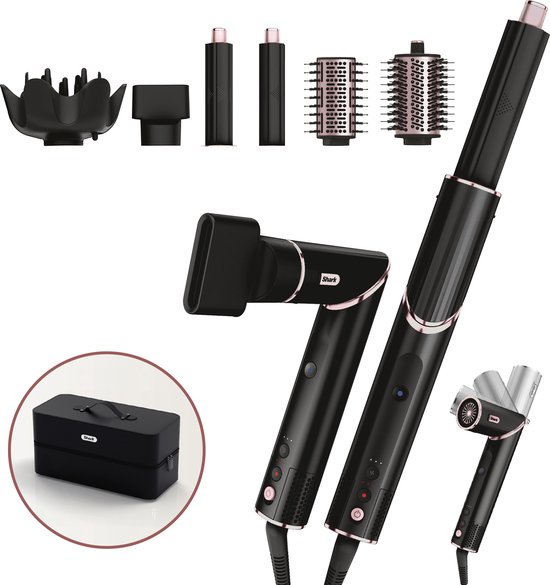 Shark FlexStyle 5-in-1 Föhn en Multistyler - Airstyler, Diffuser, Concentrator, Volume- en Stijlborstel - Zwart/Rose - HD440EU