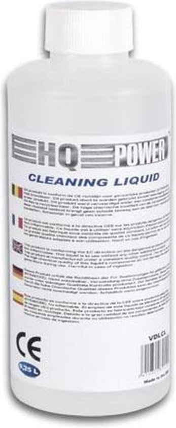 Hq-power Reinigingsvloeistof Voor Rookmachine 250 Ml Wit/rood