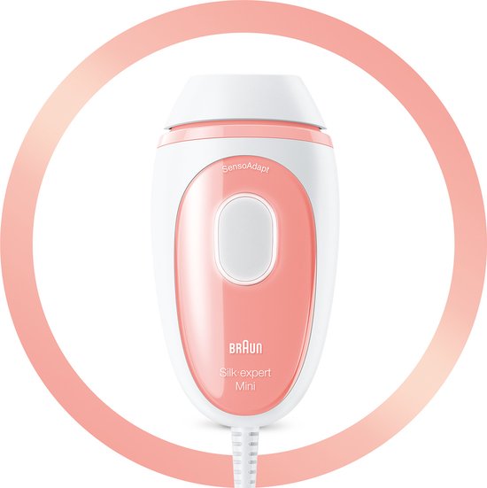 Braun Silk-expert PL1000 lichte haarverwijderaar IPL Roze, Wit