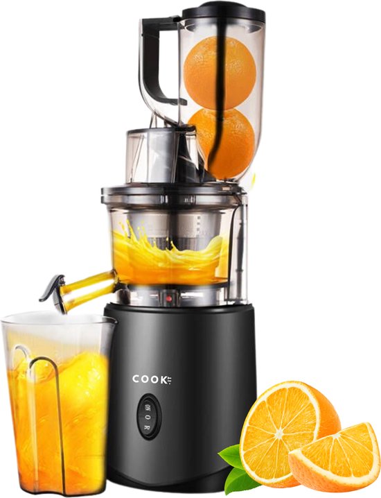COOK-IT Slowjuicer XL - Anti Drup - Anti Oxidatie - Extra Sterk - XL Trechter