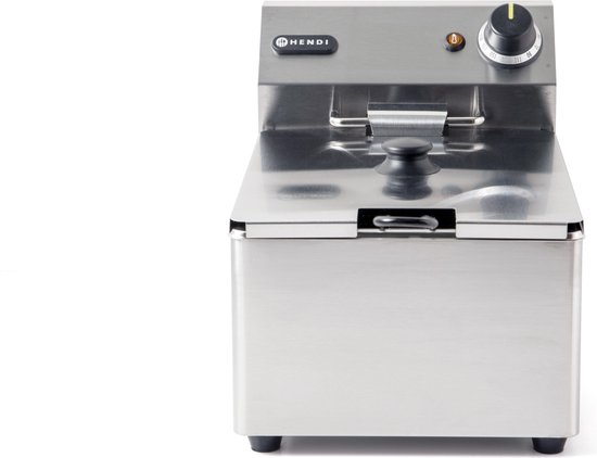 Hendi Frituurpan 6 Liter - Friteuse Kitchen Line - 6 Liter - 230V / 3,3kW - 26,5x43x(H)29cm