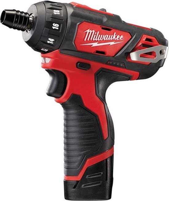 Milwaukee M12 BD-202C 12V Li-Ion accu boor-/schroefmachine set (2x 2.0Ah accu) in koffer
